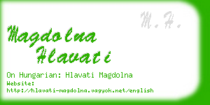 magdolna hlavati business card